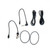 Cords for MS-3 Headphone Kit with Manufacturer Box and Z-Lynk Transmitter on White Background