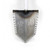 Bare Metal Angled Nose of T-Handle White Shovel on White Background
