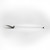 Side Profile of T-Handle White Shovel on White Background