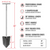StuLine Signature Series 36" HEAVY Duty T-Handle Shovel by Kellyco