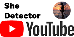 Youtube Logo with She Detector in Black Text Above and She Detector Youtube Image on Right Side