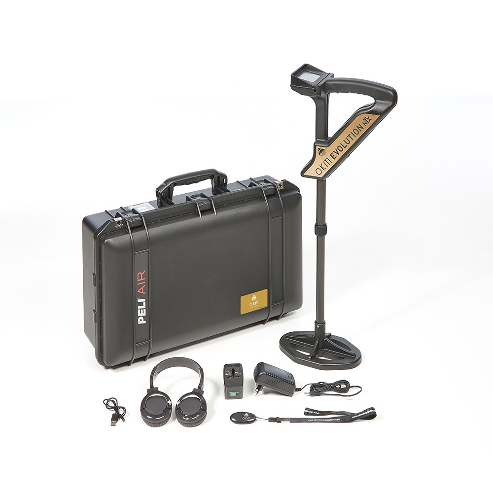 OKM Evolution NTX Metal Detector by Kellyco Metal Detectors