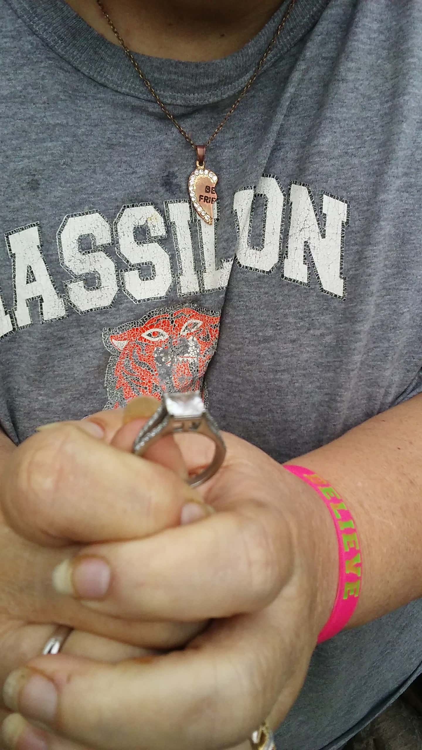 Reuniting platinum diamond ring with the owner Kellyco Metal Detectors