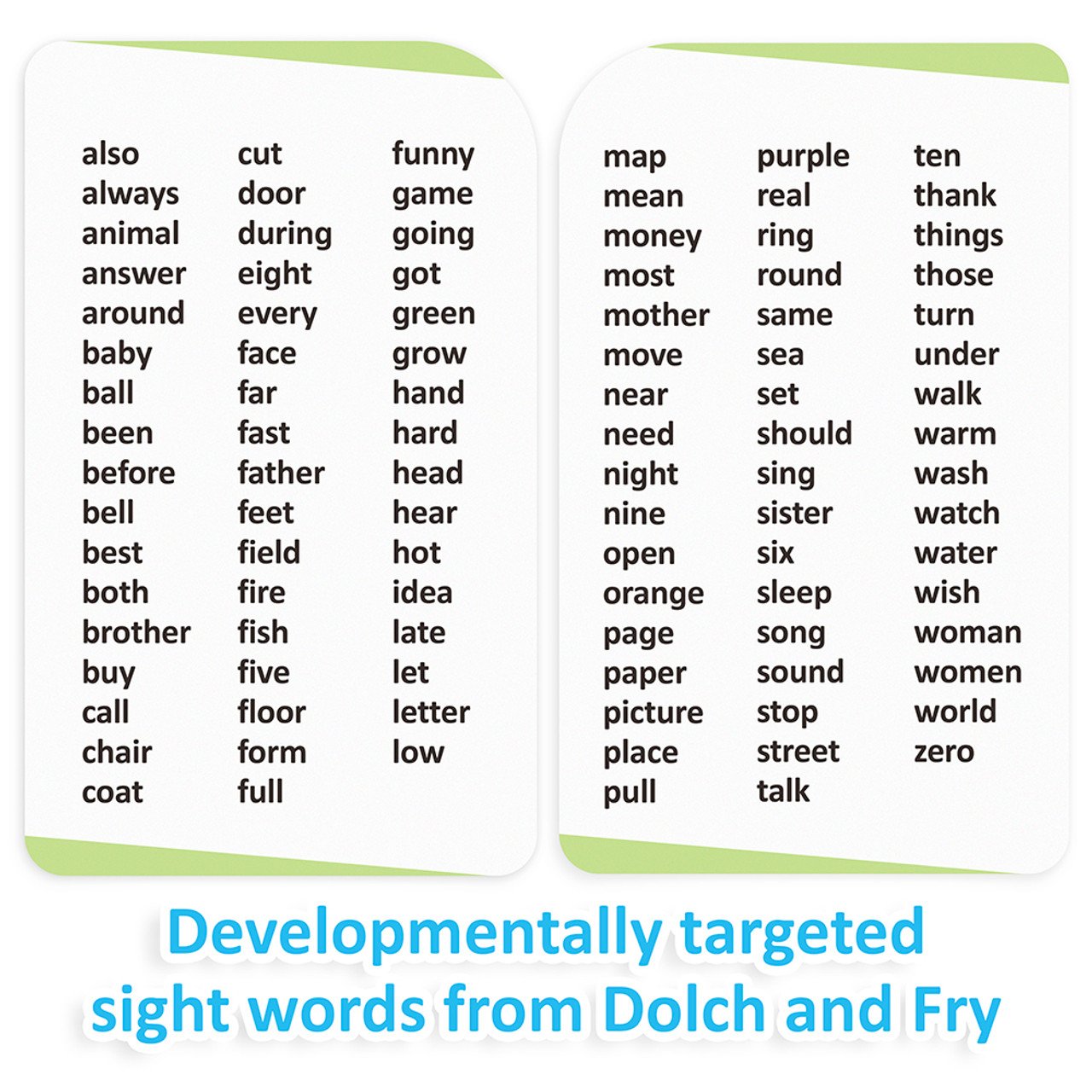 1st grade sight words flashcards