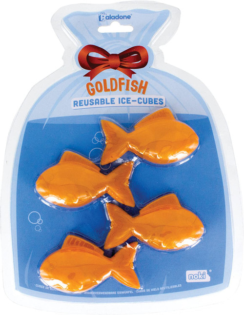 Goldfish Reusable Ice-Cubes 4 pack, Orange MF Goldfish Reusable Ice-Cubes 4 pack, Orange MF