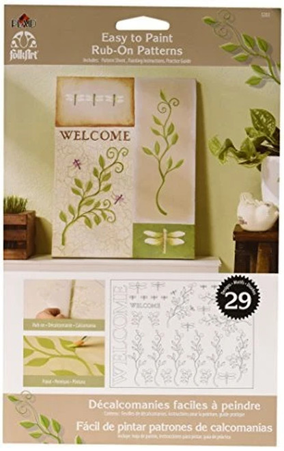 FolkArt Easy to Paint, 5203 Rub-On-Foliage