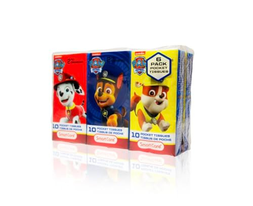 SMARTCARE Paw Patrol 2-Play Pocket Tissues 12 Packages by SMARTCARE (7022224)