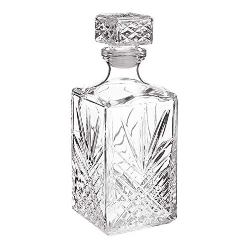 Bormioli Rocco Selecta Collection Whiskey Decanter 33.75oz Diamond Design