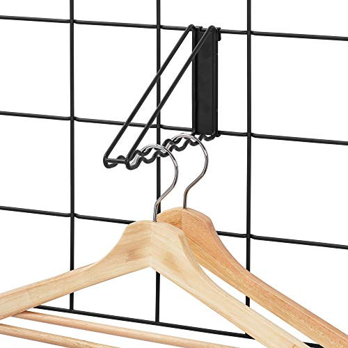 iDesign Jayce Metal Hanger Hook Modular Grid Wall System Matte Black
