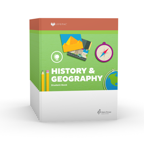 LIFEPAC 1st Grade HISTORY STUDENT PACKS ONLY (Set of 10)