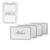 120 Pcs Double Sided Place Cards - White with a Sterling Silver Border . Perfect for Seating Cards, Wedding Receptions, Birthday Parties, Baby Showers, Graduations - 3.75 x 2.6 inches