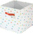 iDesign Arrow Fabric Storage Cube Bin, Small Basket Container Dual Side Handles