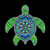 Plaid Sea Turtle Mandala Modern Dot Kit, 14" x 14" Paint by Numbers