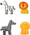 Learning Curve My First Puzzle Four Animal Set for Kids, Multi