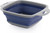 Oster Bluemarine Collapsible Square Plastic Colander in Blue