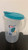 Sterilite One-Gallon Round Pitcher, Clear Base with Blue-Atoll (Teal) Lid