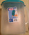 Sterilite Plastic Pitcher Washed Blue Lid and Tab with Clear Base One Gallon