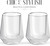 Double Wall Insulated Glasses, 2-Piece 8 oz Clear Borosilicate Glass Cups