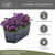Classic Home and Garden by Growscape Corinthian Planter Box(10” Slate Blue)