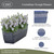 Classic Home and Garden by Growscape Corinthian Planter Box(10” Slate Blue)