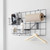 iDesign Jayce Metal Iron Holder, Basket for Modular Grid Wall Black