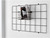 iDesign Jayce Metal Iron Holder, Basket for Modular Grid Wall Black
