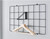 iDesign Jayce Metal Hanger Hook Modular Grid Wall System Matte Black