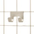iDesign Jayce Metal Double Hooks for Modular Grid System Satin Silver