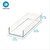 iDesign Plastic Makeup Organizer Tray - Vanity Organizer Clear White