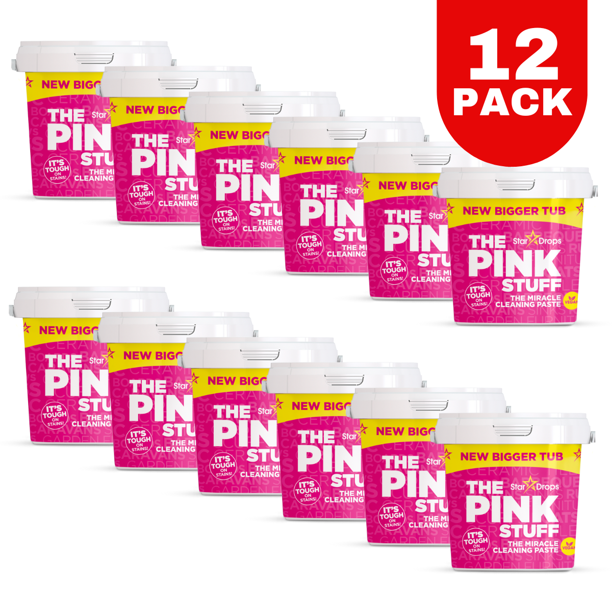 Buy The Pink Stuff Miracle All Purpose Cleaning Paste With A Good Grips Deep Clean Brush Cream And Brush - View #8