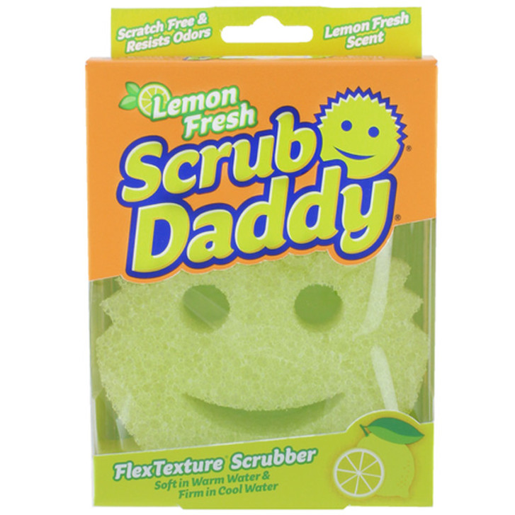 Scrub Daddy Lemon Fresh can remove many stains with just water to minimise your use of harsh chemicals and is lemon scented.