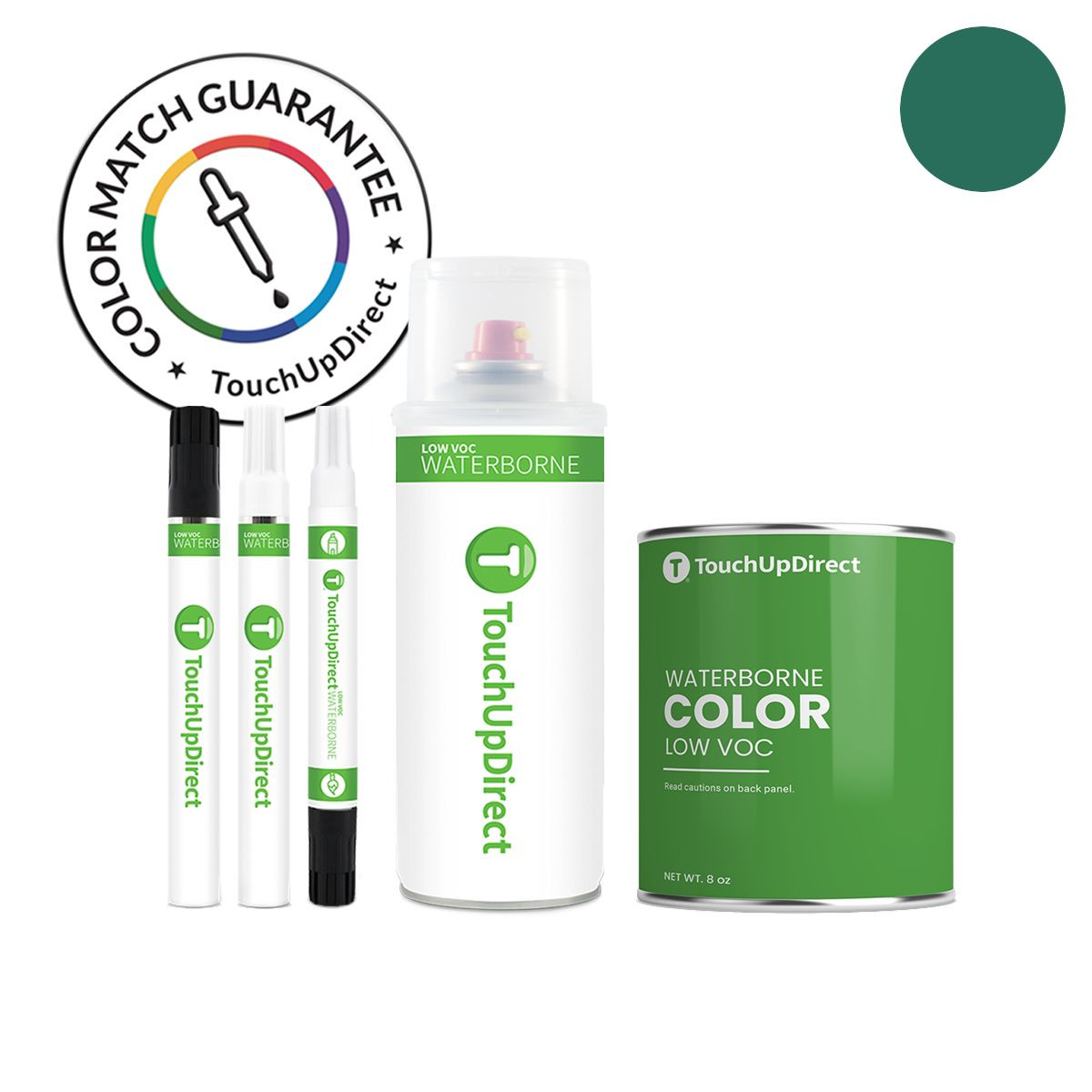 Porsche Rainforest Green Pearl 2A1/J4 2A2/J4 Touch Up Paint