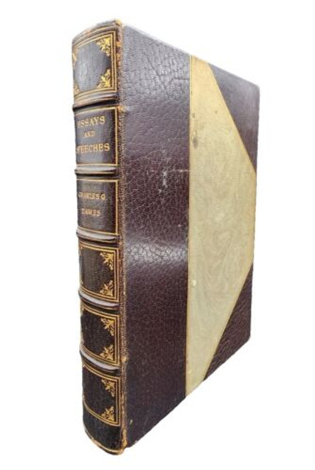 Essays and Speeches by Charles G. Dawes 1915 Leatherbound Hardcover 