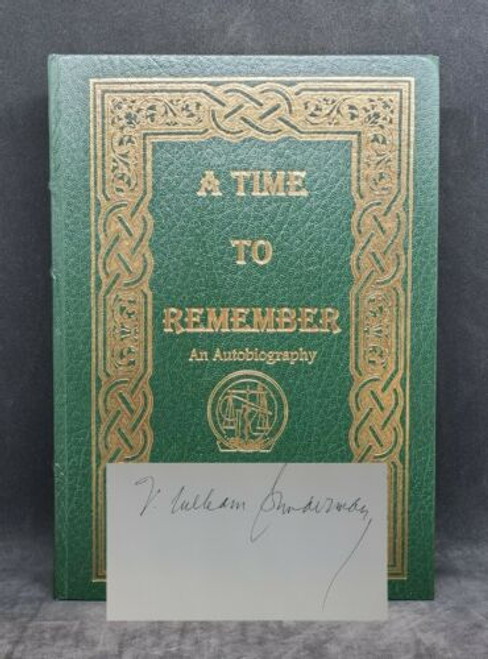 A Time To Remember Signed by F William Sunderman • Leather Bound 1st Ed ☆ VG