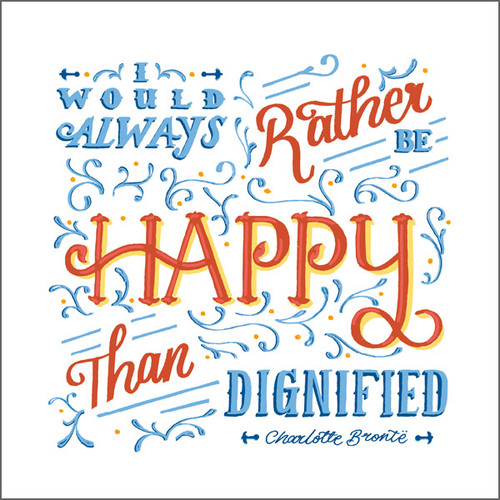 ES83685 - Happy than dignified... - Blank (MOQ 36 cards)