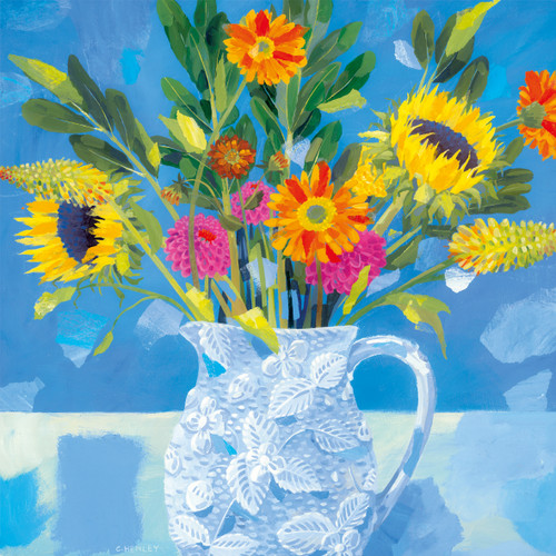 CH33822 - Bright Flowers (6 unbagged blank cards)