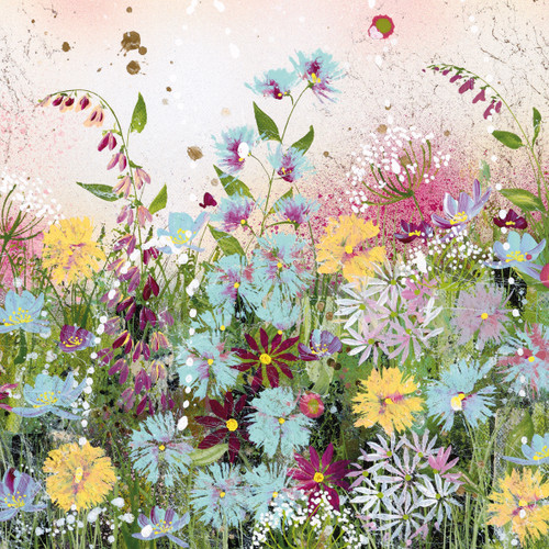 JM94136 - Pastel and Magenta Sparkle (6 unbagged blank cards)