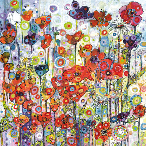 SR85752 - Poppies (6 unbagged blank cards)