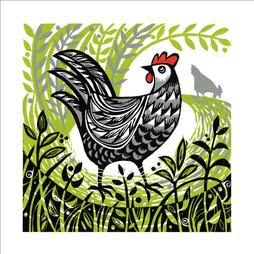 MA86298 - The Watchful Hen (6 unbagged blank cards)