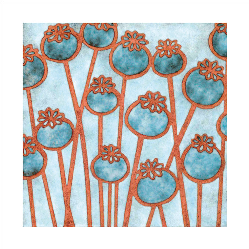 JP97288 - Poppy Seedheads (6 unbagged blank cards)
