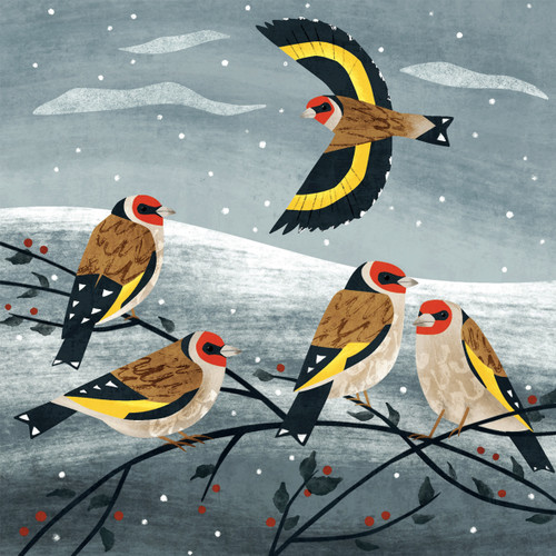 WT91048 - Goldfinches 10pk (TWT, 6 Christmas packs)