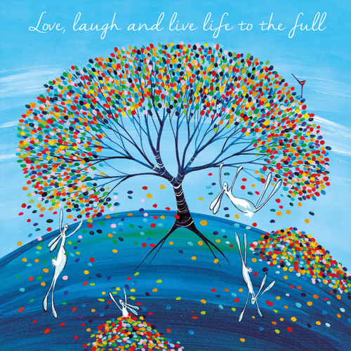 KA82545 - Love, laugh and live life to the full (6 unbagged blank cards)