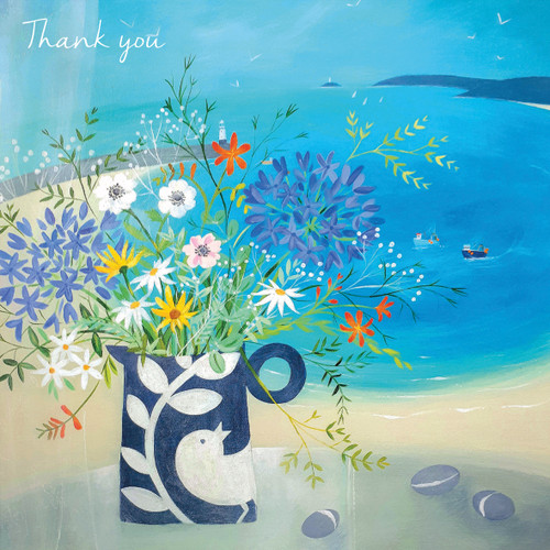 JC98633T - St Ives Flowers  thank you (6 bagged thank you cards)