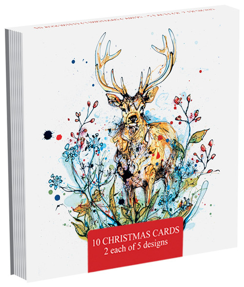 Packs of 10 Christmas cards (card cover)