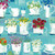 CH33328 - Mugs, Jugs, Cups and Flowers (6 unbagged blank cards)