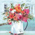 CH33472 - Chrysanthemums and Dahlias (6 unbagged blank cards)