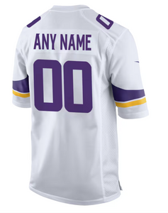 Minnesota Vikings Custom White Jersey