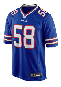 Buffalo Bills Matt Milano Blue Jersey