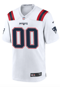 New England Patriots Custom White Jersey