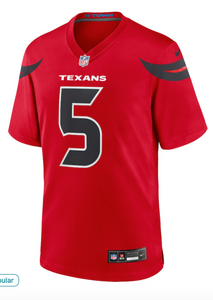 Houston Texans Jalen Pitre Red Jersey